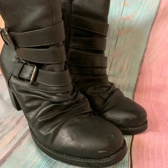 Natural soul by Naturalizer heel buckle round toe boots - Picture 10 of 14